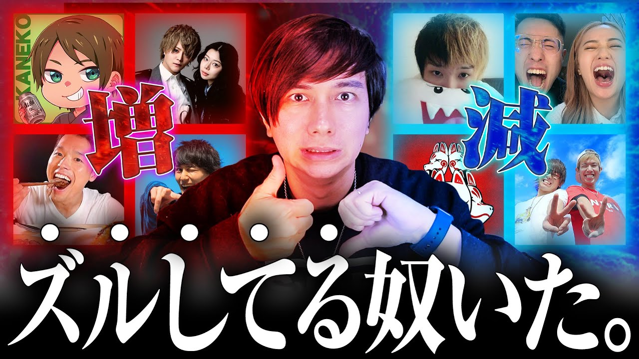 【ガチで闇】2025年チャンネル登録者数増減ランキング！チート行為で稼いだ数字に本当に価値はあるのか？