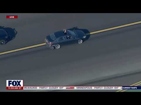 WATCH: POLICE CHASE at VAN NUYS AIRPORT in CALIFORNIA
