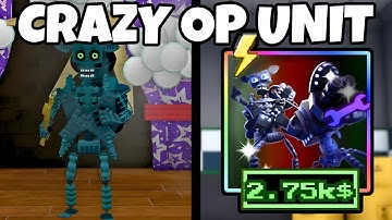 I Got the BEST UNIT *CRAZY OP* in Roblox Five Nights TD 2 (FNTD 2)