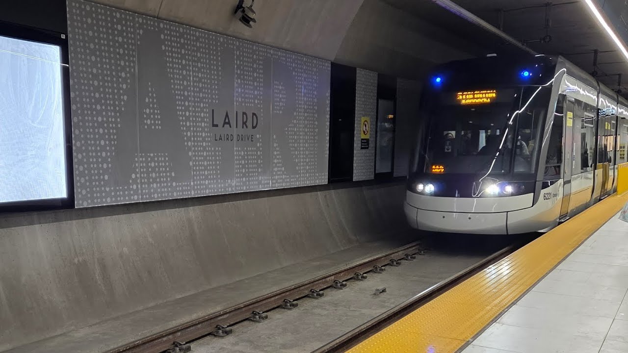 Transit on Eglinton Avenue During Line 5 Eglinton Opening 