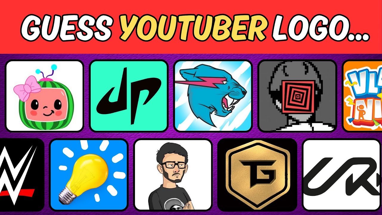 🎥 Guess The YouTuber by Their Logo! 🤔🔥 | Fun Logo Quiz Challenge! 🎯