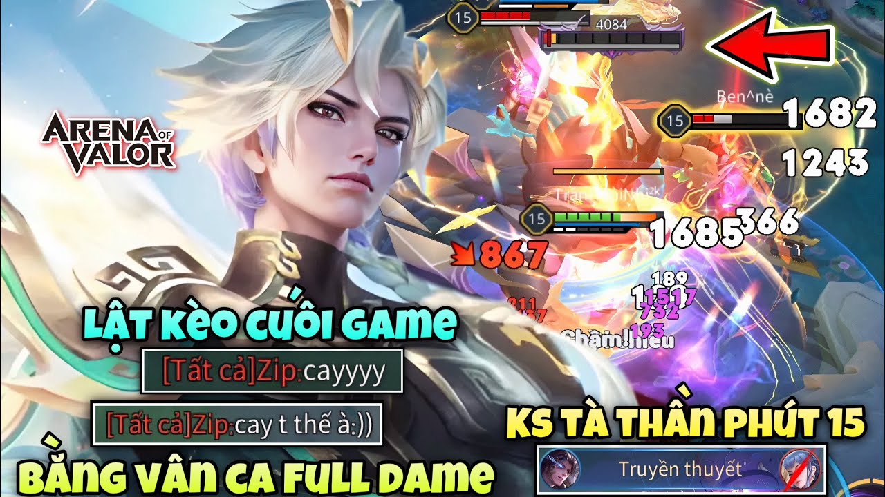 Lật Kèo Siêu Căng Cuối Game Bằng Vân Ca Full Dame Với Pha Cướp Tà Thần Trước Mặt Team Bạn NTN