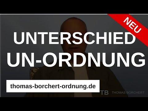 Video: Unterschied Zwischen Horten Und Unordnung