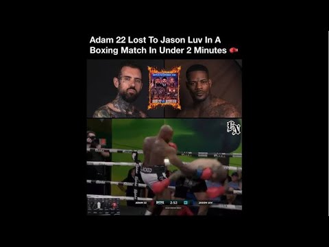 Adam 22 knocked out round 1 @NoJumper #adam22 @NoJumperClips #boxing # ...