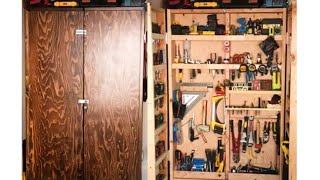 How to Make a DIY Tool Cabinet That's SUPER EASY