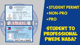 PAGKAKAIBA NG NONPRO SA PROFESSIONAL DRIVER'S LICENSE | PWEDE NABANG STUDENT TO PROFESSIONL AGAD?