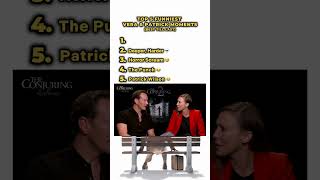 Top 5 Funniest Vera Farmiga & Patrick Wilson  #theconjuring #patrickwilson  #horrormovies Net Worth