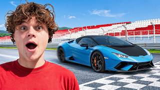 Taking My Lamborghini To Race Track! *ALMOST CRASHED*