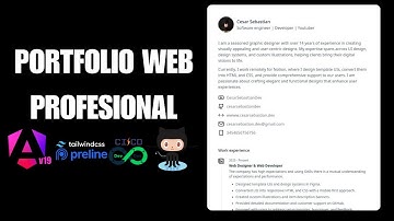 Crea tu Portafolio Web PROFESIONAL con Angular 19 + Tailwind CSS 4 | ¡Deployment en GitHub Pages!