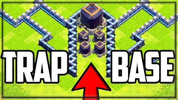 HILARIOUS DARK ELIXIR TRAP BASE 2.0! Clash of Clans Defense TROLLS Attackers!