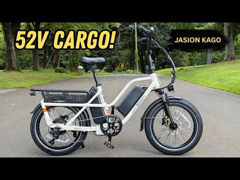 52 Volt, Dual Battery Affordable Cargo Ebike | Jasion Kago