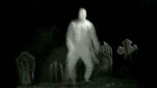 GHASTLY GRAVEYARD GHOST VIDEO -  PARANORMAL ACTIVITY CAUGHT ON TAPE
