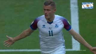 World Cup 2018  Argentina Iceland  1 1  Alfreð Finnbogason