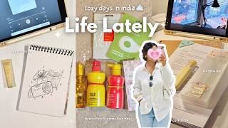 Life Lately in India ⋆˚࿔ 🇮🇳 cozy days, café dates, huge Nykaa haul & study with me vlog screenshot 1