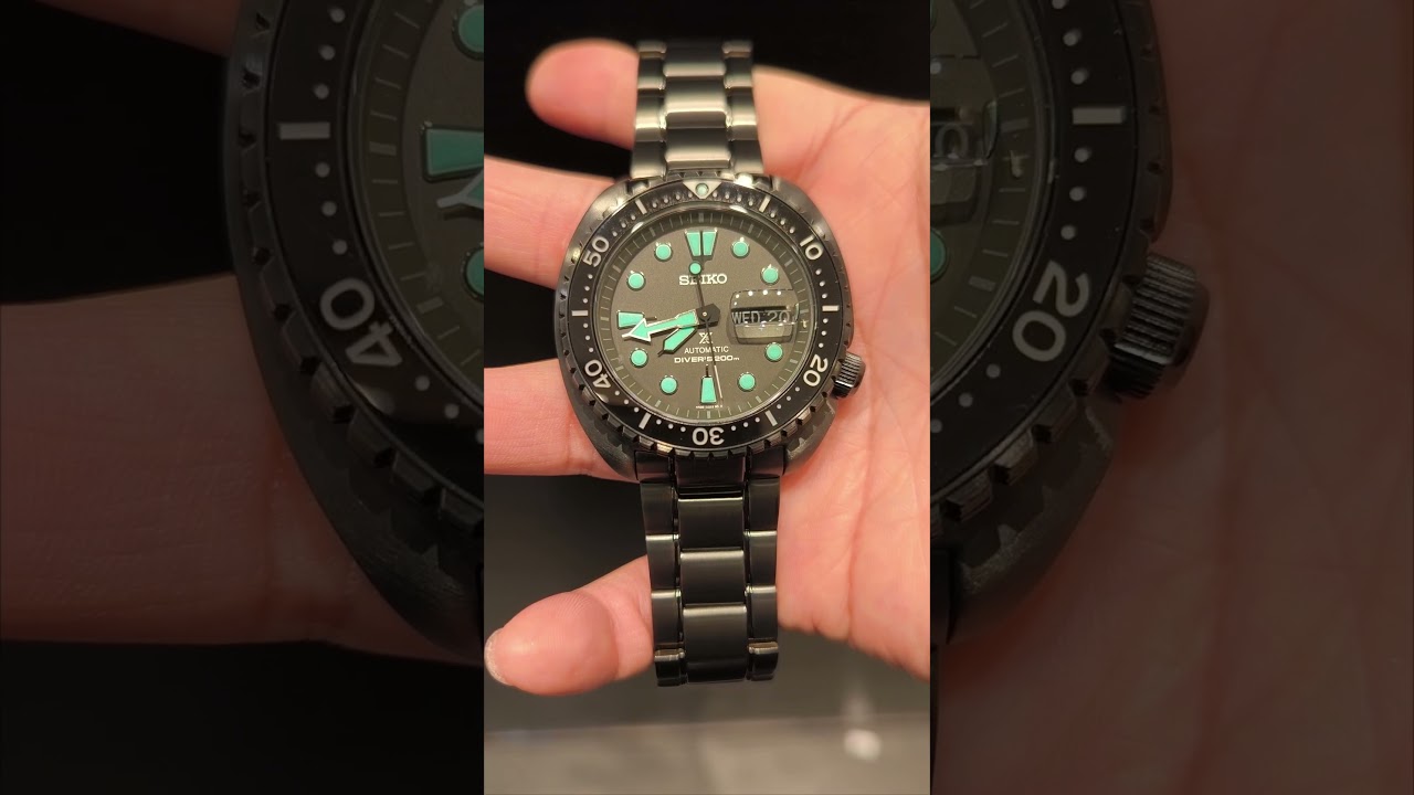 SeikoProspex Turtle Black series LimitedEdition SRPK43K .A concept of night vision feb24 release
