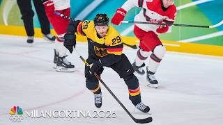 Draisaitl scores first Olympic goal in Germany's win vs. Denmark | Winter Olympics 2026 | NBC Sports