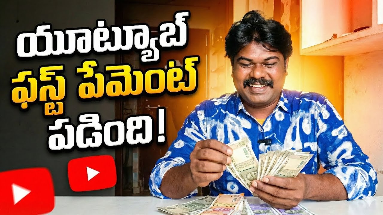 “12 Years Struggle → First YouTube Payment! నా Real Story”