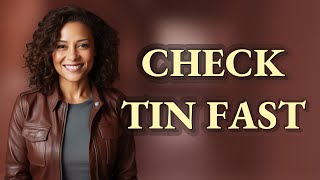 How Do I Quickly Check My TIN Status with a Tracking ID?