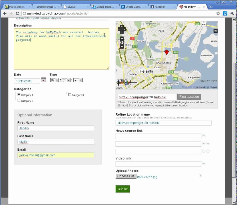 MeMyTech crowdmapping launched - hosted Ushahidi service
