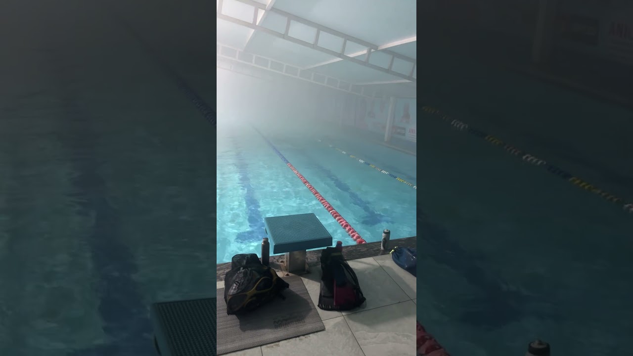 Temperature controlled swimming pool.     