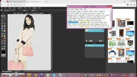 How To Make An A Glitter Shadow by Using Pixlr