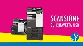 Scansione su Chiavetta USB Multifunzione #Konica #Minolta / Video Tutorial Come Scansionare E Salvare Su Usb Develop Konica Minolta 258 308 368