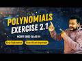 Class 10 Maths Chapter 2 Exercise 2.1 | Polynomials | NCERT Solutions