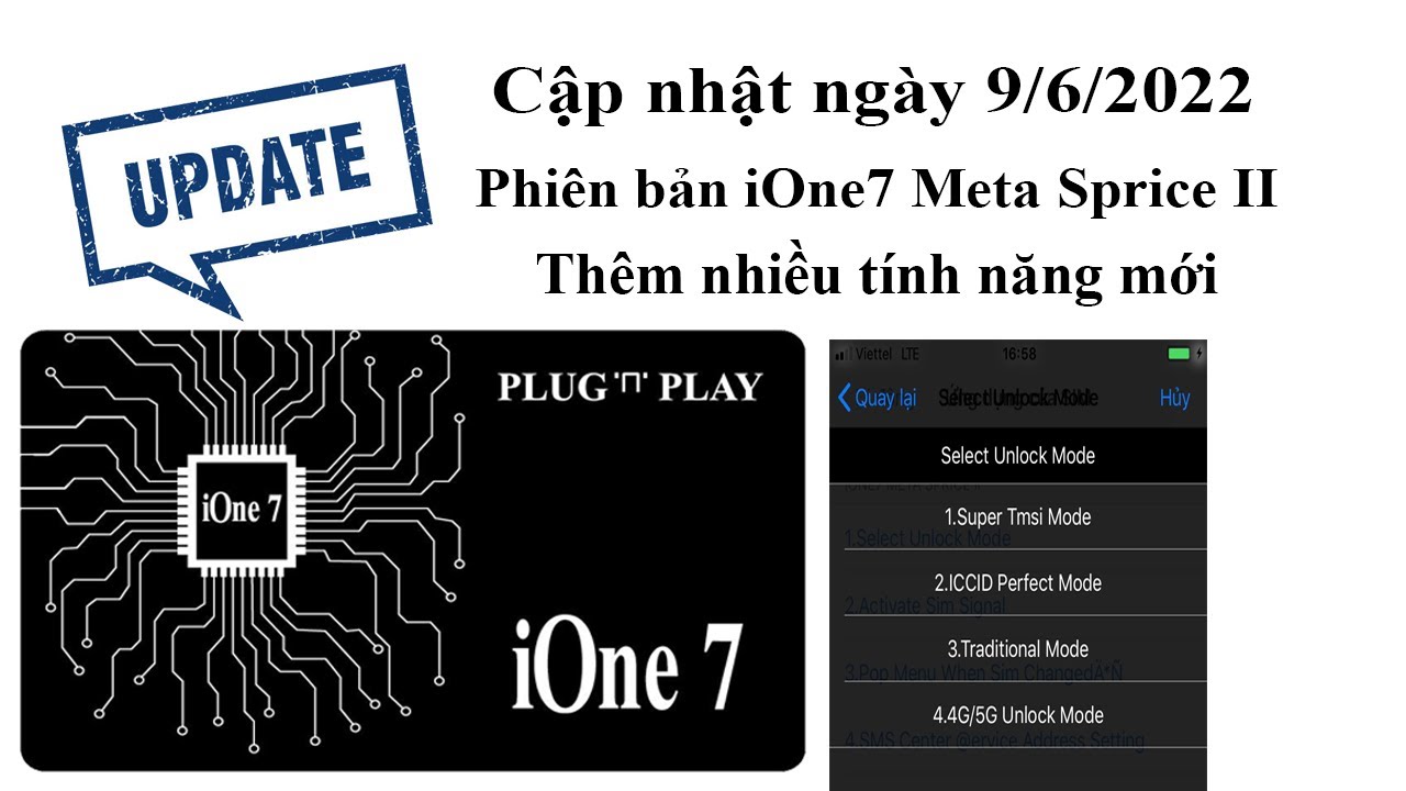 Bản nâng cấp sim ghép iOne7 Meta Sprice II mới toanh... - youtube
