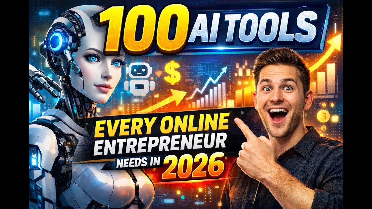 100+ AI Tools Every Online Entrepreneur Needs in 2026 - YouTube
