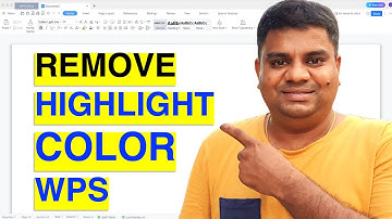 How To Remove Highlight Color In WPS Office