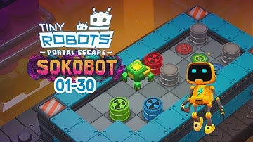 Tiny Robots: Portal Escape Minigame Sokobot | Walkthrough NoZeMazter