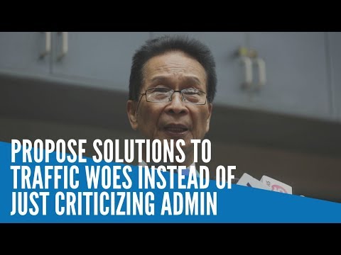 Panelo: Propose solutions to traffic woes instead of just criticizing admin