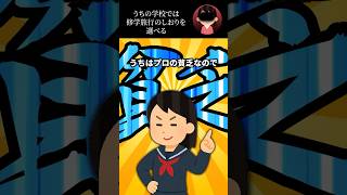 うちの学校では修学旅行のしおりを選べる