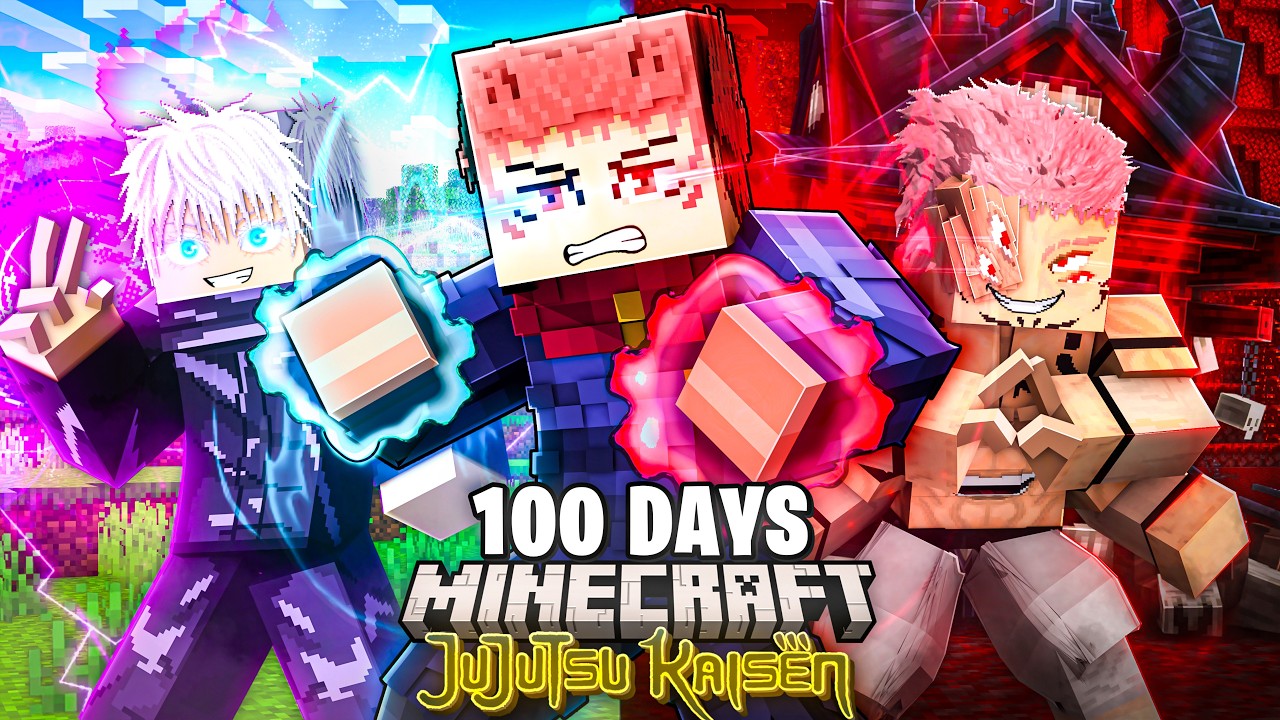 I Survived 100 Days as Yuji in Jujutsu Kaisen Minecraft!