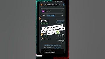 How to Import Celia Contract Address in MetaMask || How to Add Celia Token Contact Address
