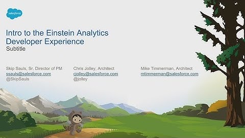 Intro to the Einstein Analytics Developer Experience