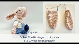 Kicsi nyuszi fül összehorgolása