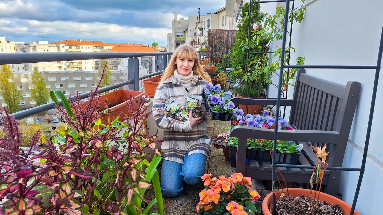 Балконные кашпо, которые прослужат всю зиму и весну | Plant With Me