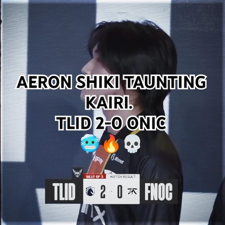 AERON SHIKI TAUNTING SETELAH MENANG 2-0 DARI ONIC🔥💀 #mpl #mplindonesia #onic #kairi #tlid