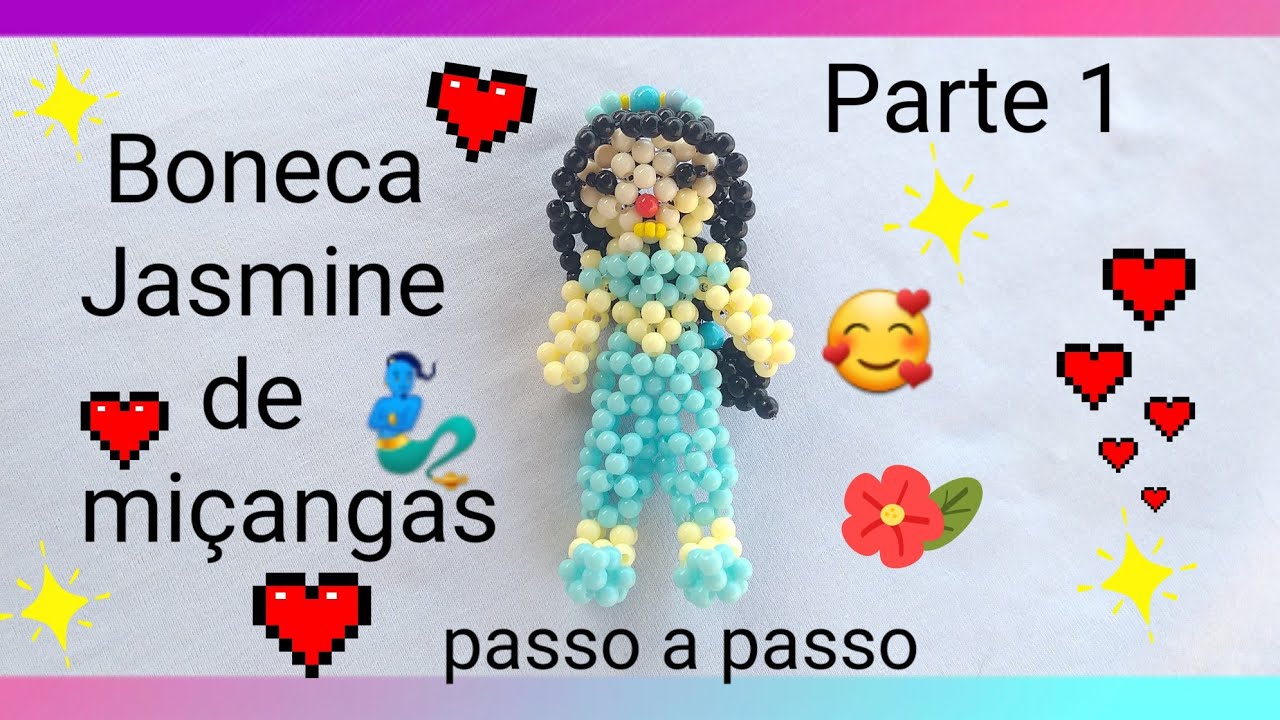 Princesa Jasmine de miçangas ( parte 1)