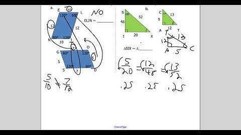 alg geo unit 5 days 2 and 3 notes similar polygons