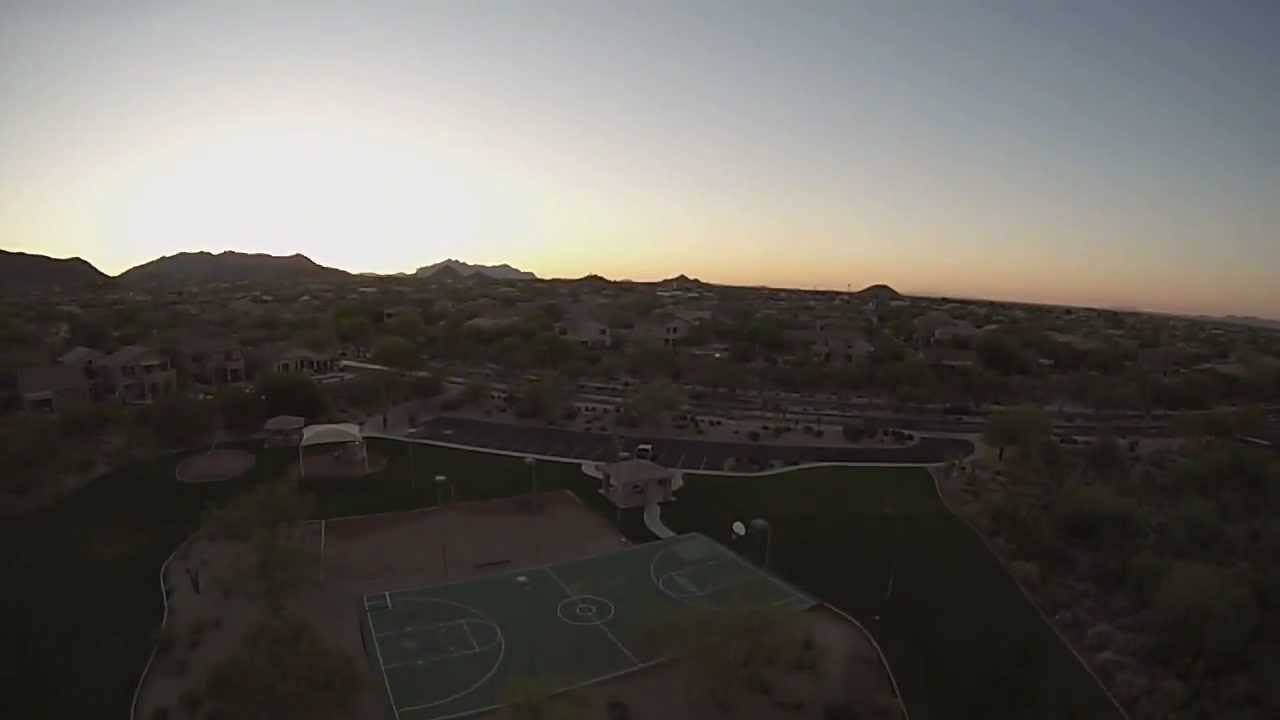 DJIF450 Sunrise at Las Sendas park_overcorrection crash