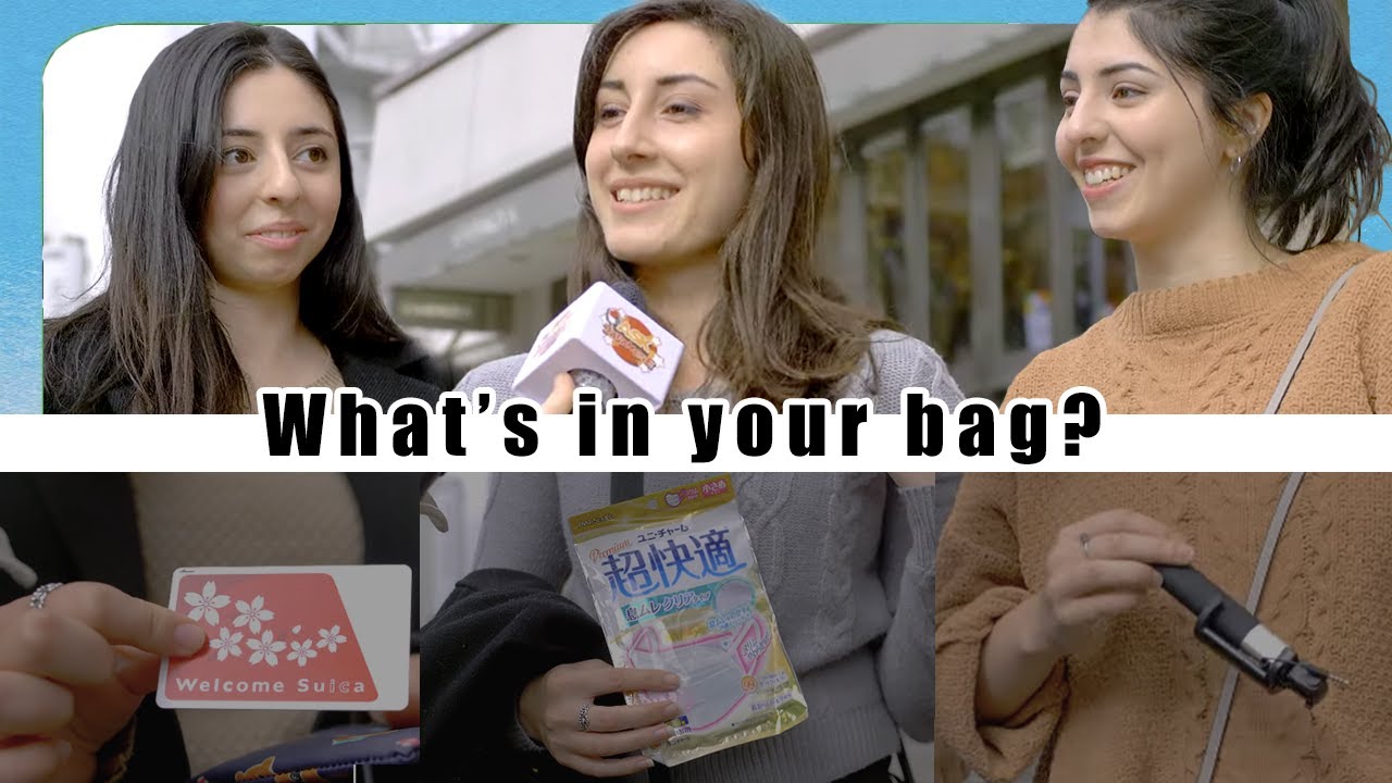 What's in your bag? Foreigners in Japan tell us their must have travel