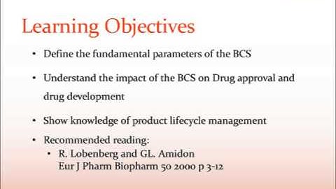 AAPS PF 101 6 Biopharmaceutic Considerations: Loebenberg