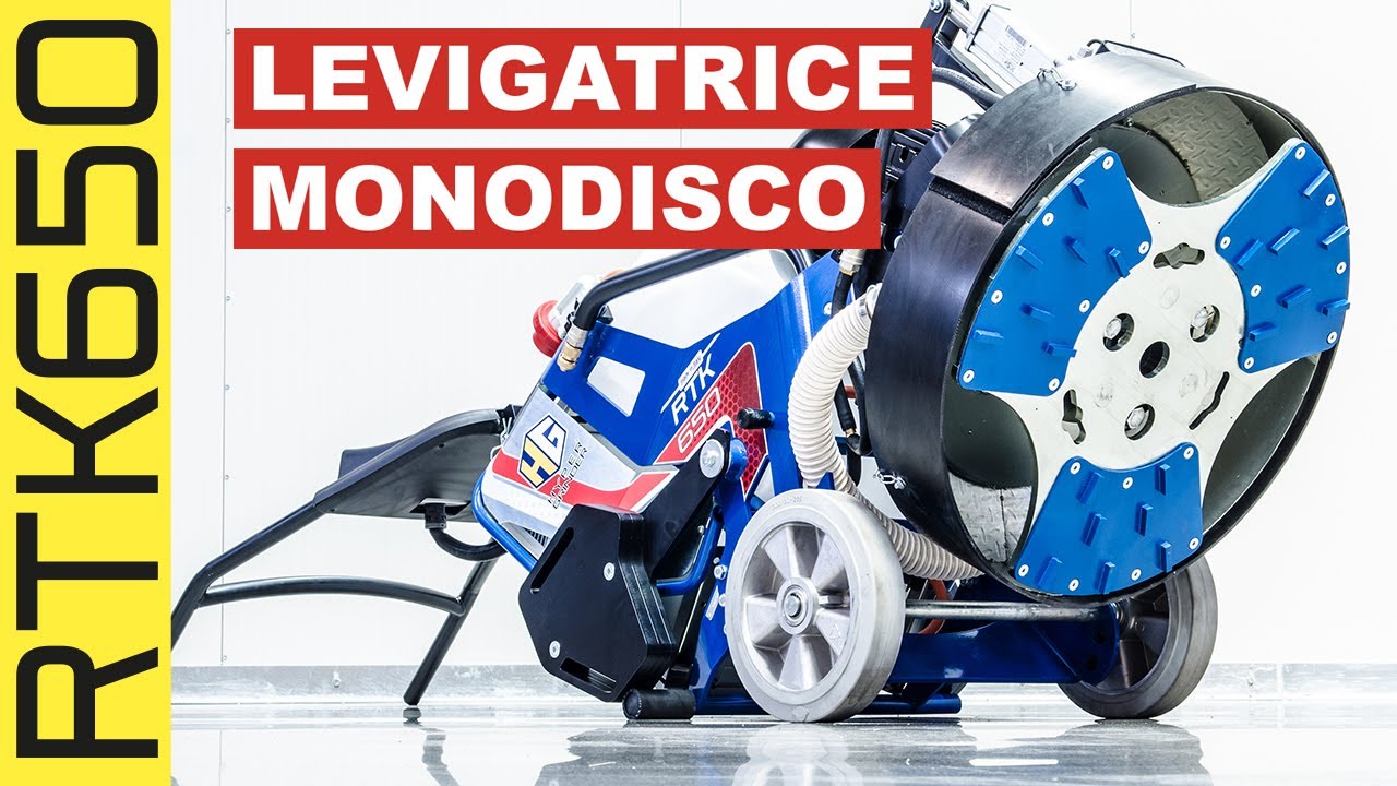 Levigatrice Monodisco - Molatrice Professionale per Pavimenti -  Prestazioni Eccezionali - RTK650