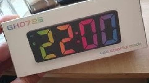 Led Colorful Clock GH0725 RGB