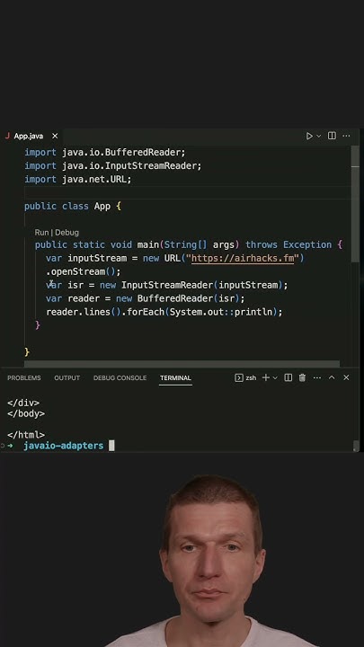 The java.io Package and the Adapter Pattern #java #shorts - YouTube