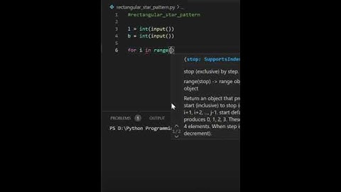 RECTANGULAR STAR PATTERN(*) IN PYTHON #python #shorts #viral