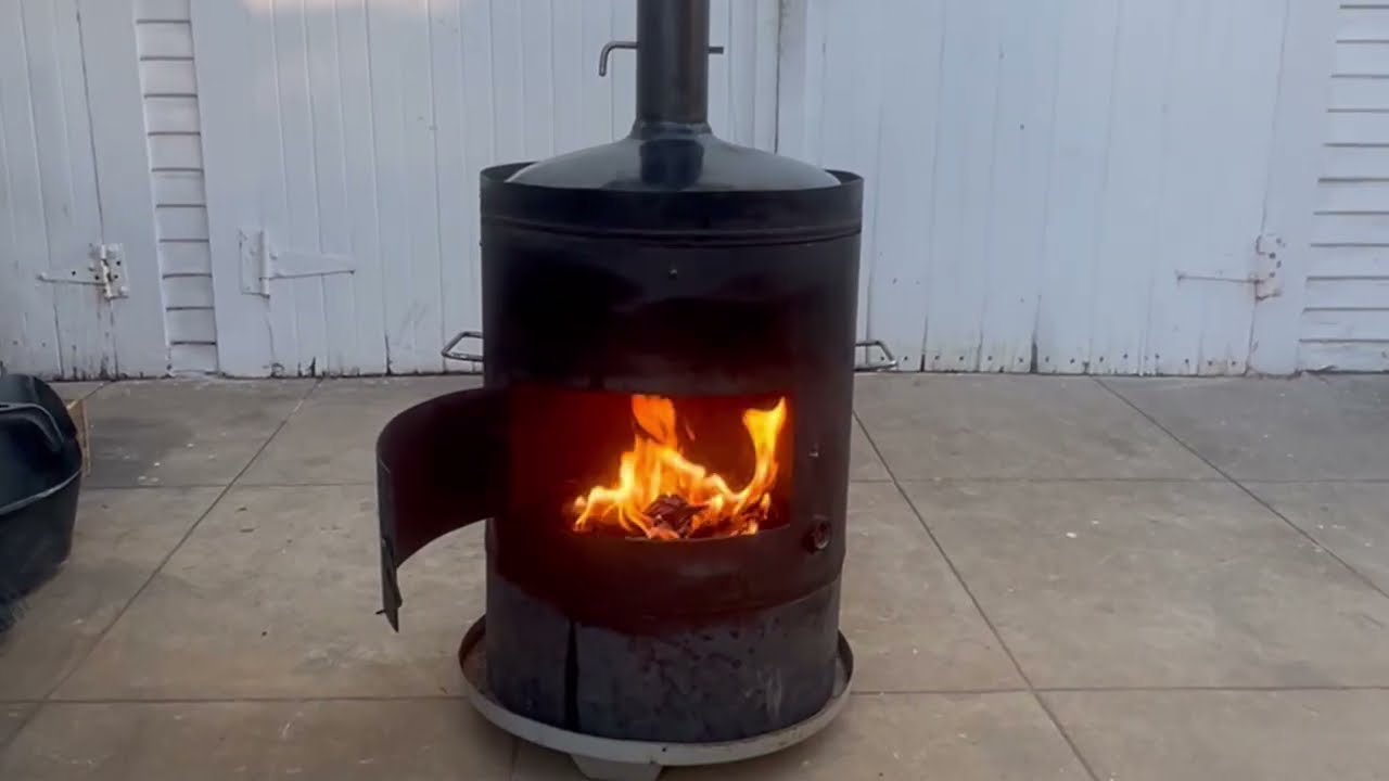 Making a heater stove from an old water tank