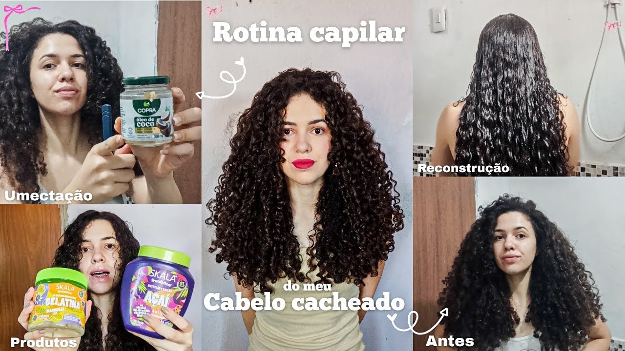 🫧 ROTINA CAPILAR do meu CABELO CACHEADO *umectação, produtos, fitagem...* ✨